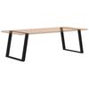 Vidxl Table Legs for Dining Table, 2 Pcs, Black, 100X(72-73) Cm, Steel