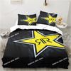 3D Print Drinks R-Rockstar Energy Logo Bedding Set Boys Girls Twin Queen King Size Duvet Cover Pillowcase Bed boys Adult Bedroom