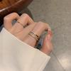 Damen Nische Offener Mund Leichter Luxus Kreis Ring
