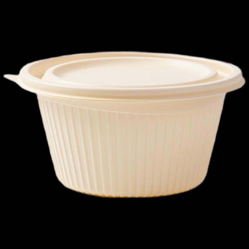 Herr. Einweg-Lebensmittelbehälter aus abbaubarer Maisstärke