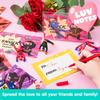 JOYFY 30 piezas de figuras de ninjas para escalar paredes adhesivas para el Día de San Valentín con tarjetas de regalo, juguetes antiestrés para niños, recuerdos de fiesta de San Valentín