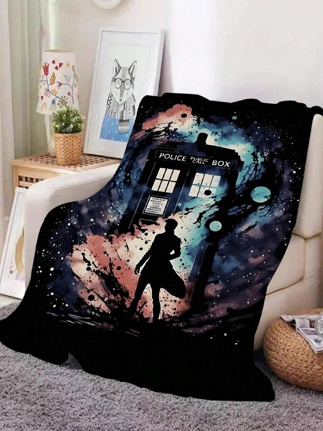 Terrifier Art The Clown Blanket Fleece Textile Decor Portable Lightweight Throw Blanket For Sofa Couch 75X95CM