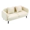 1/12 Miniature Sofa Model Figurine Doll House Furniture Soft Fabric Love Seat Easy to Clean Scene Setting Accessories