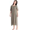Sumolux Cotton Gauze Nightdress for Women – Long, Loose-Fit Pajama Dress, Loungewear