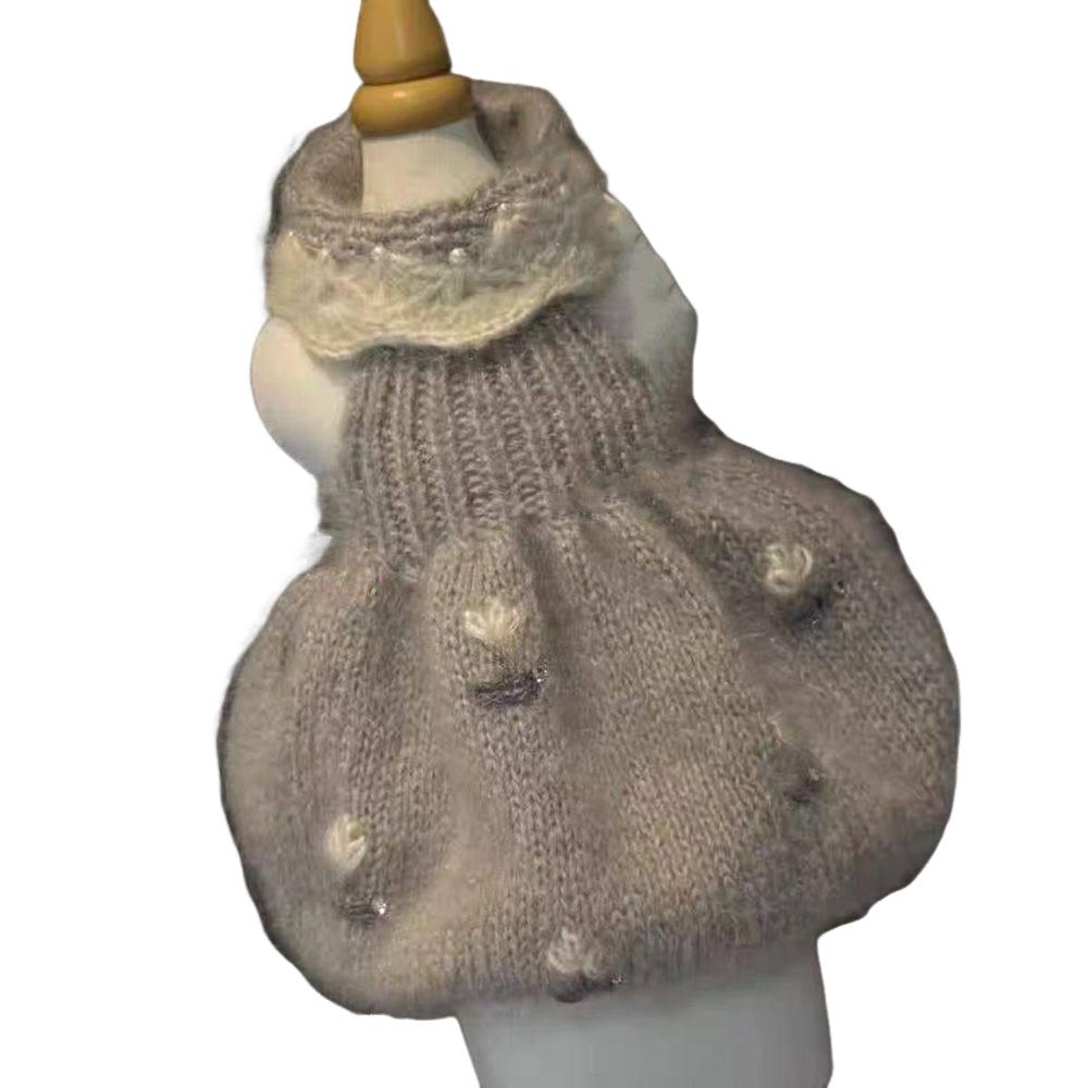Puppy Tulip Sweater Teddy Winter Warm Clothes Bichon Frise Sweet Knit Trendy Dog Pullover Pet Supplies