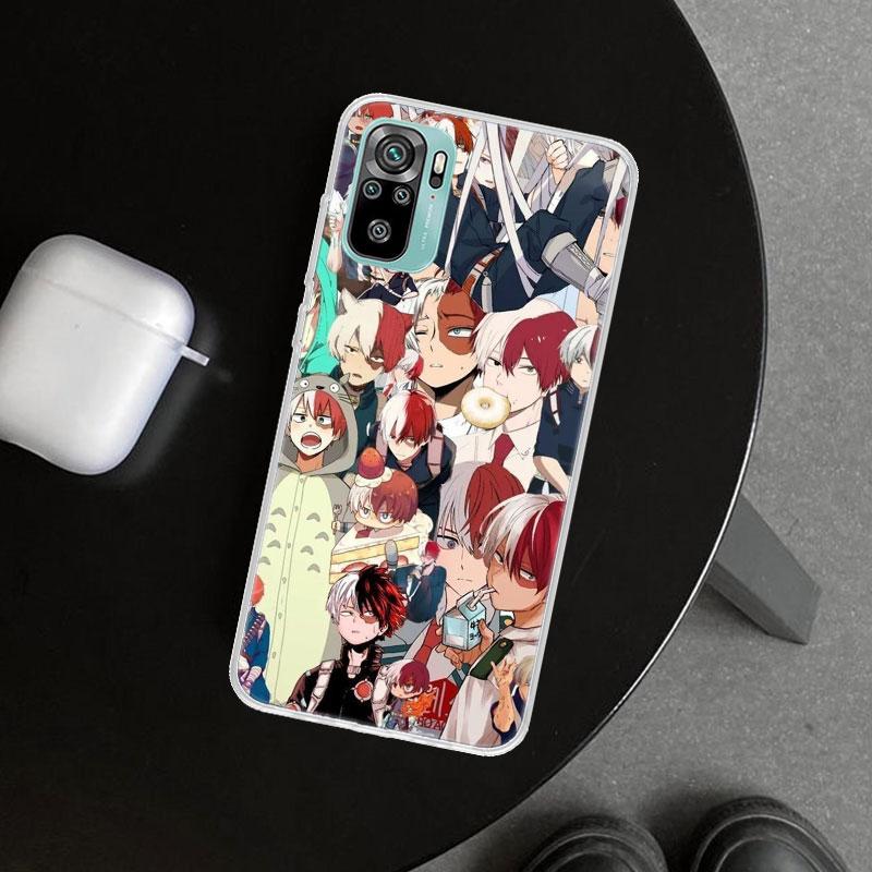 MHA Todoroki Shoto Phone Case Cover for Xiaomi Redmi Note 15 14 13 12 11 Pro Plus 14S 12S 11S 11T 11E 10S 10 Customized Fundas R