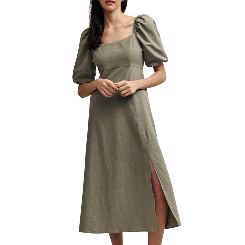 Vestido Midi Orgânico de Algodão Henri Feminino/Senhora da Nobody´s Child