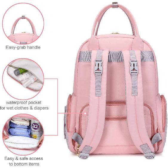 Diaper Bag Backpack Pink Baby Show Gifts For Girl Newborn Must Haves For Hospital