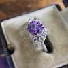 Three Heroes 2024 Trendy European & American Engagement Rings with Cubic Zirconia