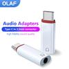 Olaf Type C To 3.5mm Earphone Adapter 3.5 Jack USB C Audio Converter for iPhone 15 Samsung USB C To 3.5mm Headphone Connector