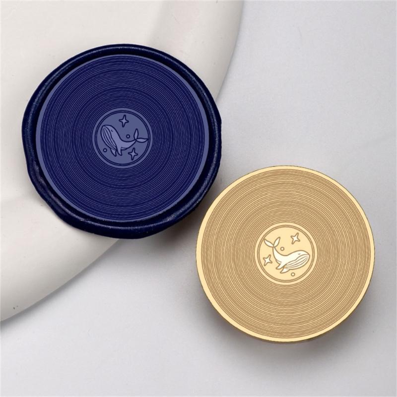 Vintage Seal Stamp Head Replacement, Embossed Sealing Stamp Head for Seal Envelope, Invitations Scrapbooking Decoration