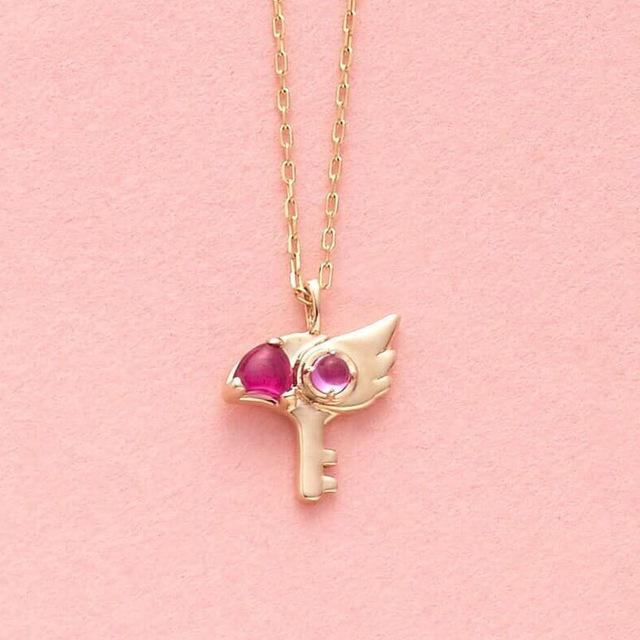 

Аниме Cardcaptor Сакура ожерелье кулон 25-летие карты Captor ювелирные изделия из стерлингового серебра 925 пробы для женщин и девочек реквизит для косплея подарки