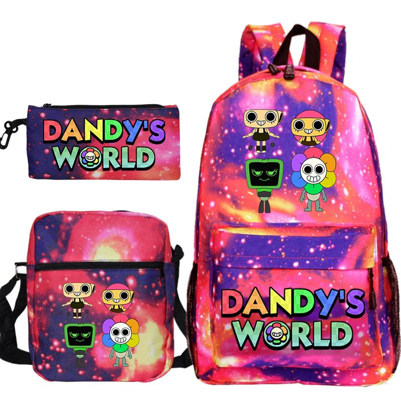 

Модный детский пенал-мессенджер из трех предметов от Dandy s world, школьный ранец для начальной и средней школы No Specifications
