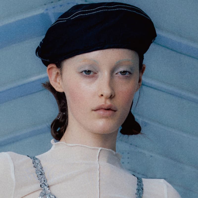 Poesiedame PARACHUTE BERET IN BLACK