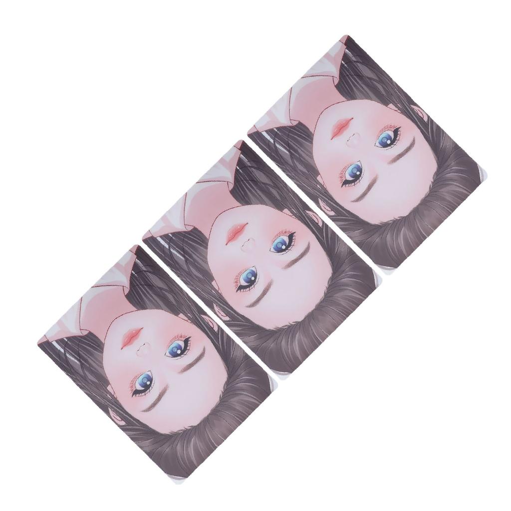 3 ks Růžové Oblečení Malování Make-up Cvičení Šablona Zesílená Opakovaně Použitelná Velikost A4 Omyvatelná Barva na Obličej P