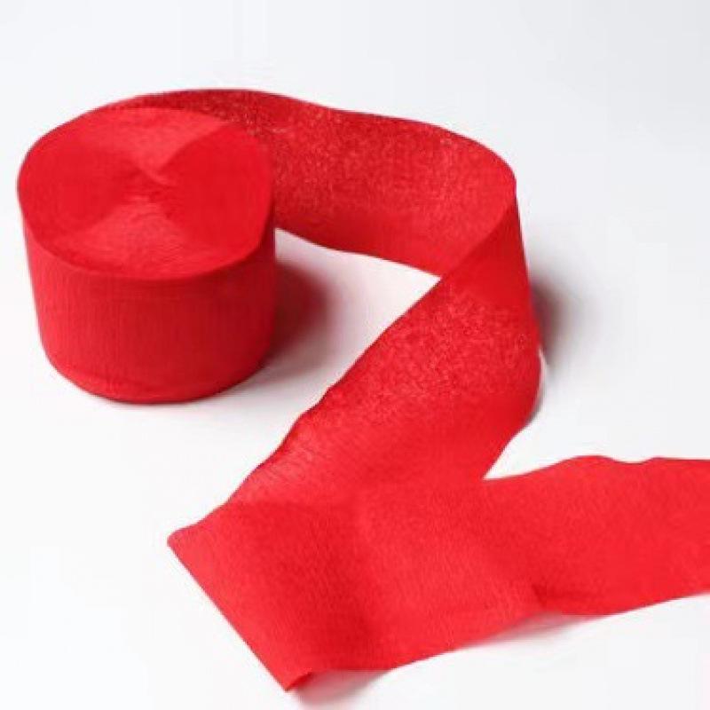 4.5cm x 10m Colored Crepe Paper Roll for Crafts and Balloon Streamers