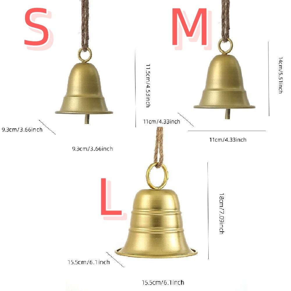 Exquisite Christmas Bell Pendant Creative Metal Hanging Bells  Holiday Party Decorations