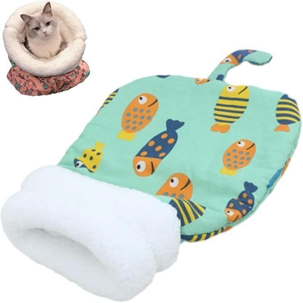 Winter Sleeping Bag Nest Comfortable Pet Snuggle Sack Warm Bed Indoor Cat Sleeping Bag