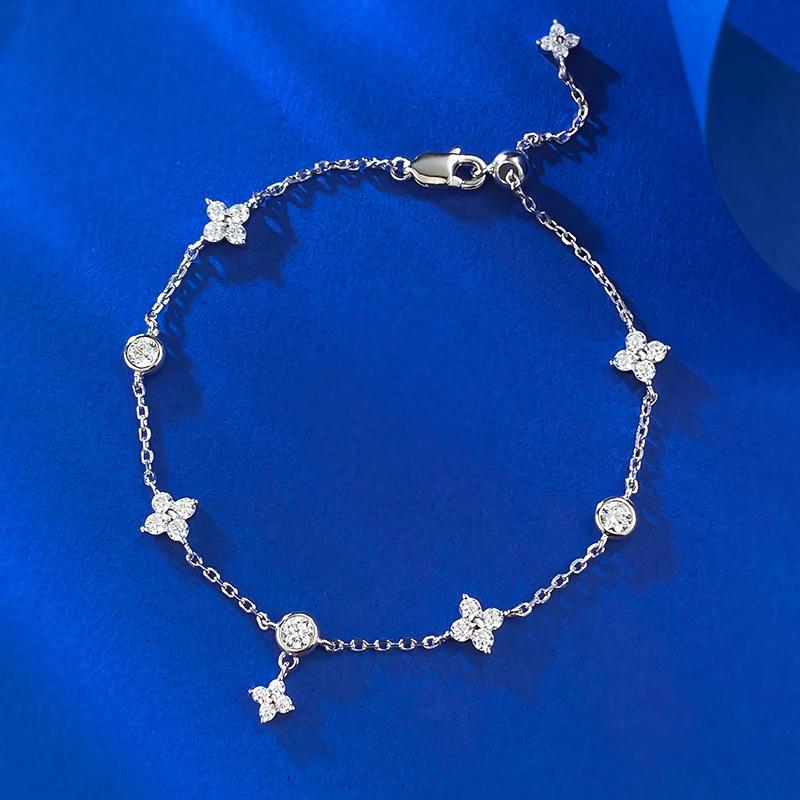 New S925 Silver Tassel Women s Bracelet Light Luxury Exquisite Fashion High Quality Wedding Jewelry