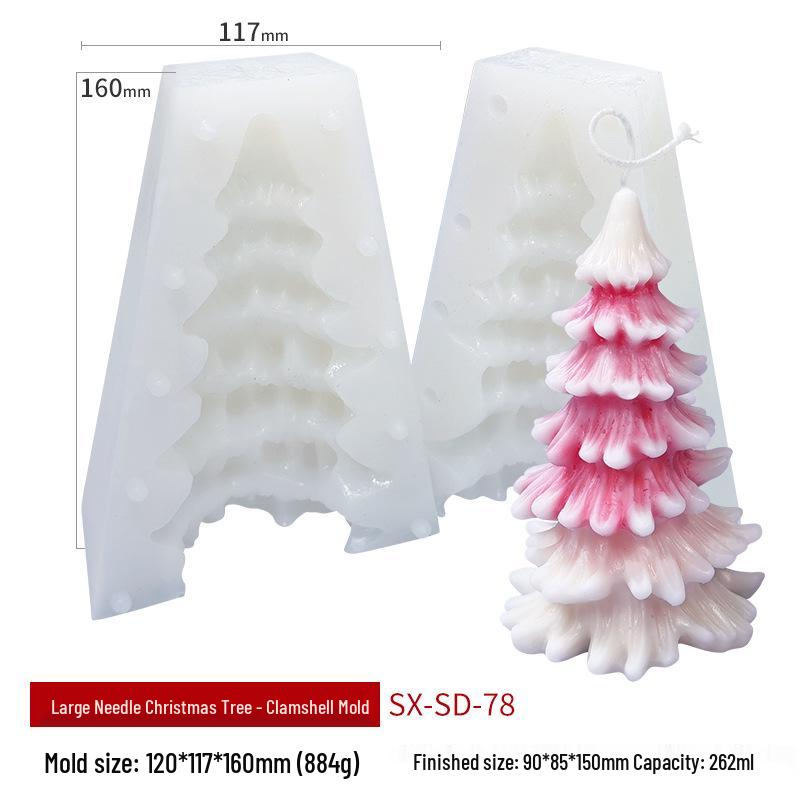 Wenxin Christmas Tree Scented Candle & Soap Silicone Mold