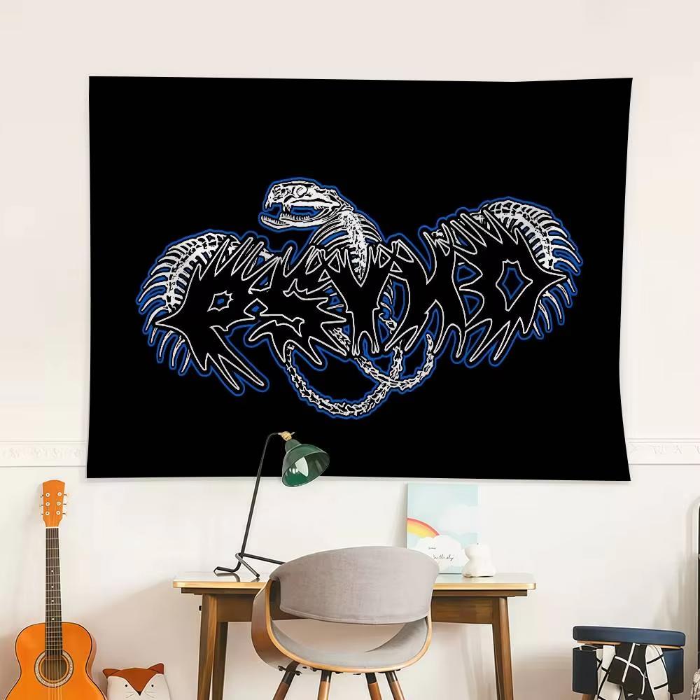 Rapper OOsamaSon Psykotic Outdoor Picnic Party Home Camping Flag Decoration Art Hanging Banner for Home And Garden