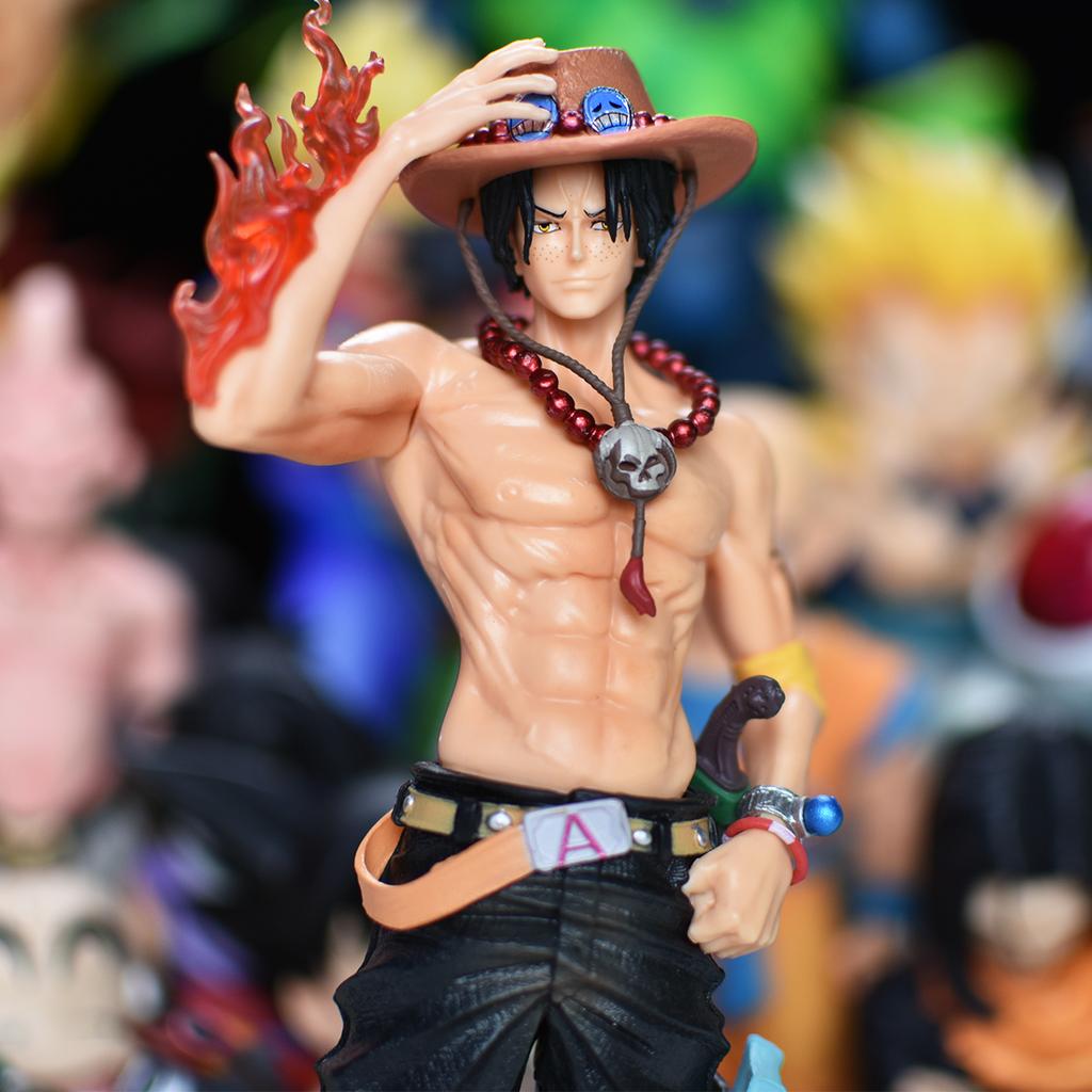24.5cm/9.64in Anime One Piece Figure One Piece Action Figures Ace Figurine Statue Collection Toy Gift