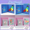 Magnetic Tangram Puzzle With Wooden Material For Childrens Brain Development Education Toy