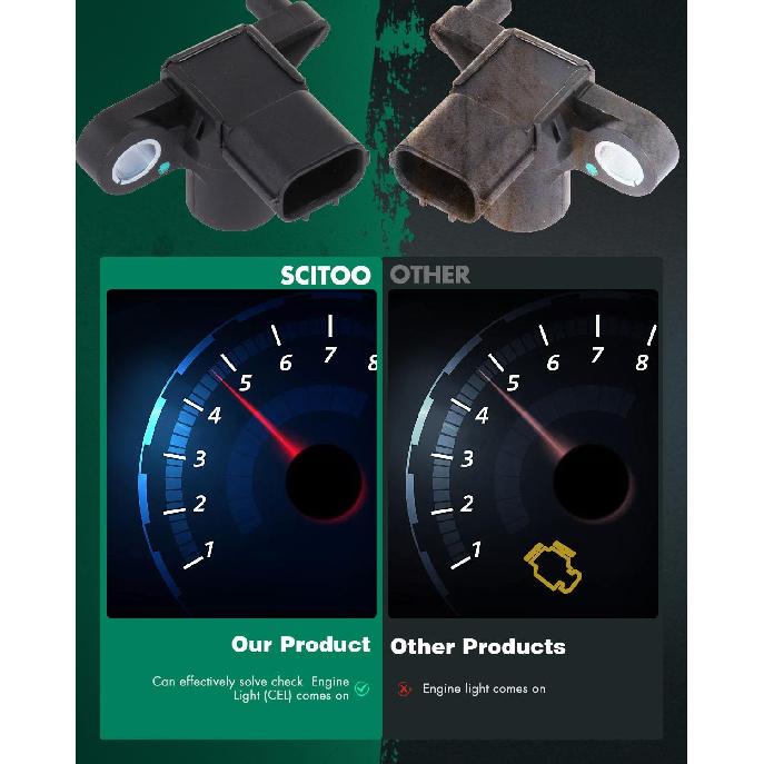 SCITOO Camshaft Position Sensor fit for Honda for Civic 2001-2005 37840-RJH-006, 37840PLC005, 37840PLC006, 37840RJH006, 907-773