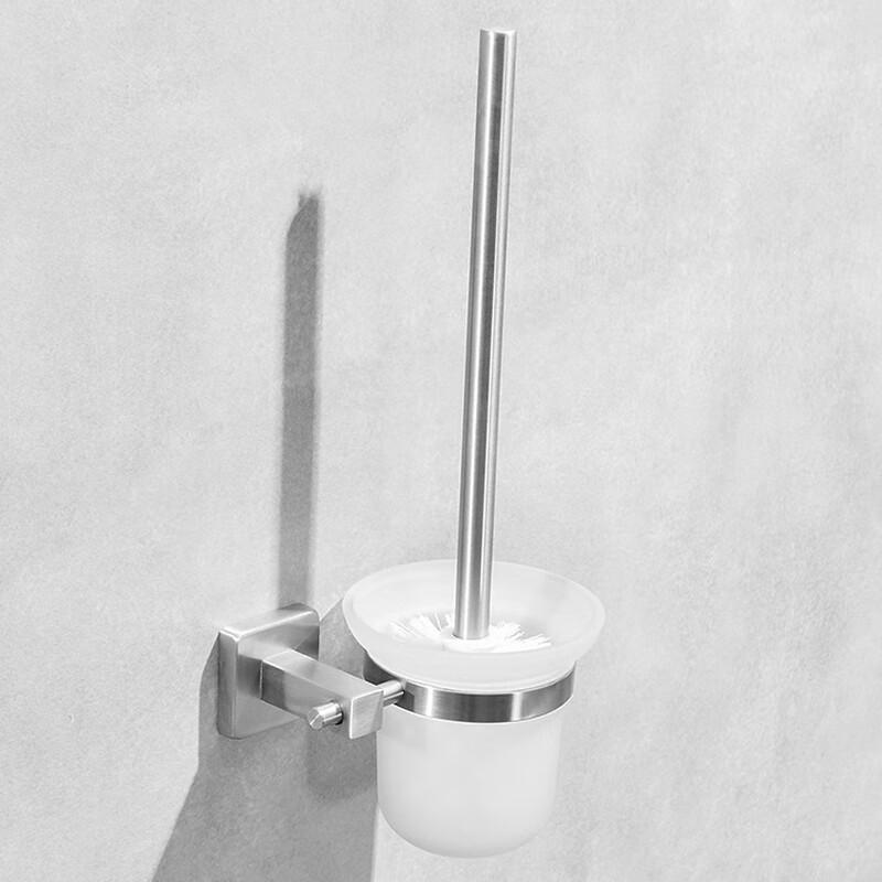 Miling Hengniu Stainless Steel Bathroom Towel Rack with Toilet Brush