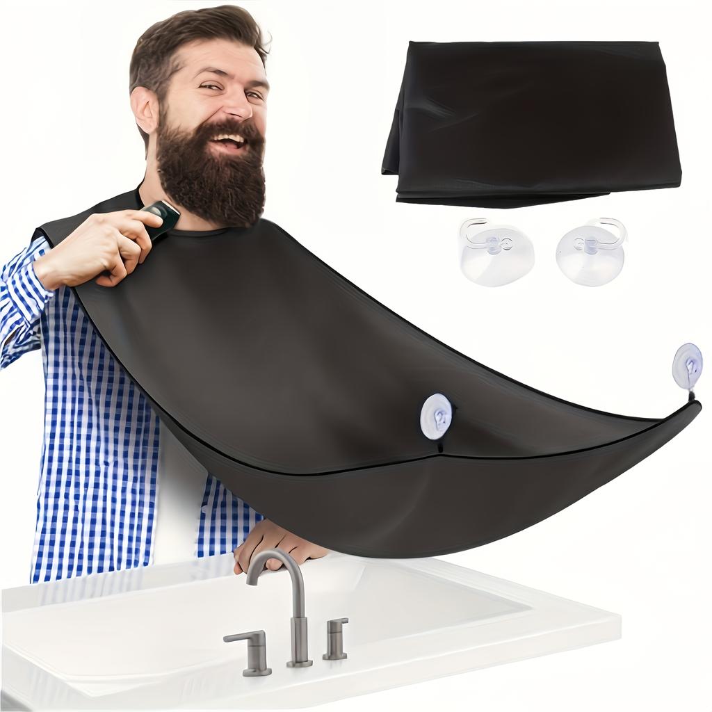 Father's Day Gifts , Beard Bib Hair Catcher for Sink, Beard Cape Trimming Catcher, Gifts for Men Dad Husband, Waterproof Non-Stick Beard Trimmer