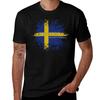 Schweden Vintage Grunge Flagge T-Shirt Fitness Training T-Shirt