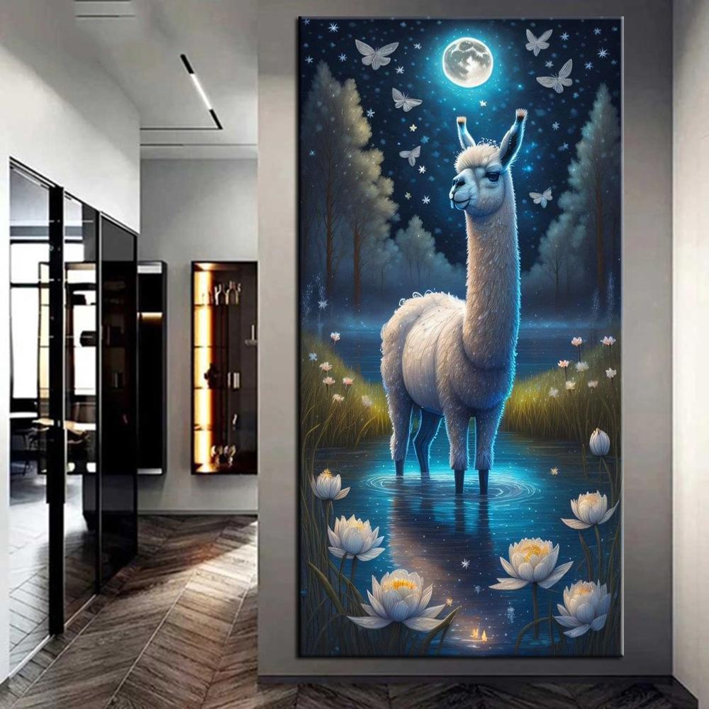 Full Drill 5D DIY Diamond Painting Giraffe Donkey Zebra Elephant Picture Diamond Embroidery Cross Stitch Home Decor J3844