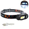 Flashlight Rechargeable 18650 Fishing Mini LED Headlamp USB Charging COB Headlight Fishing Light