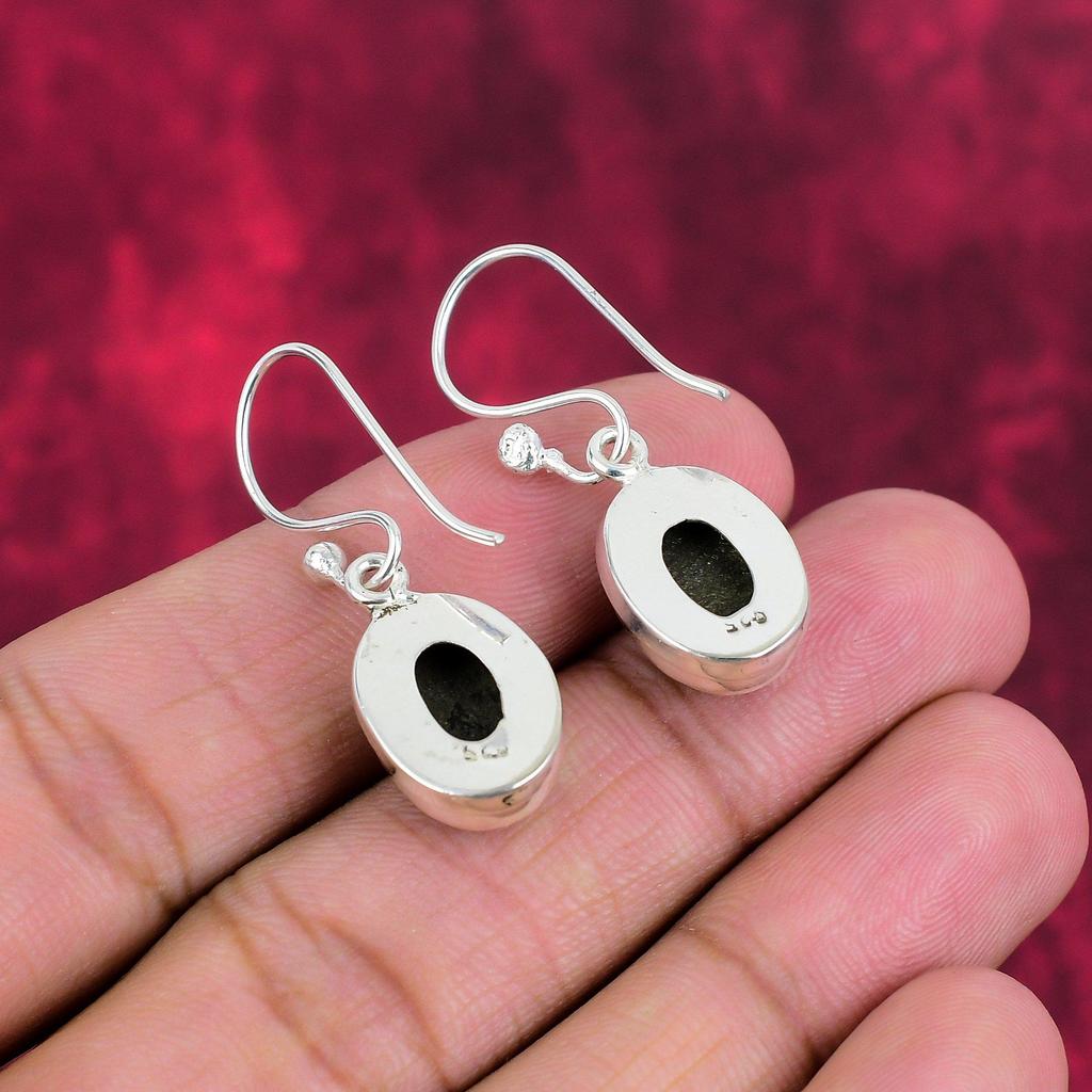 Golden Pyrite Earrings Handmade Gemstone Jewelry, 925 Solid Sterling Silver Earrings Antique Jewelry, For Engagement Gift