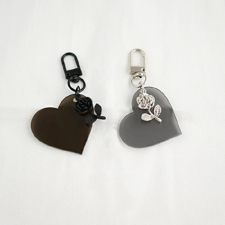 Unisex Bag Pendant Rose Keychain Fashion Statement Key Charm Stylish Key Pendant Unique Key Ornament Perfect for Key Bag