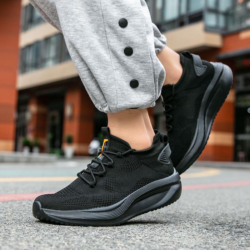 Fashion Mens Cushioning Running Shoes Midsole for Shock Absorption Lightweight Breathable Mesh Sports Sneakers Gym and Walking