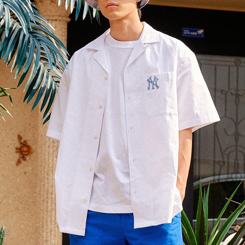 New MLB New York Yankees Shirt Unisex White 31WSH1131-50W