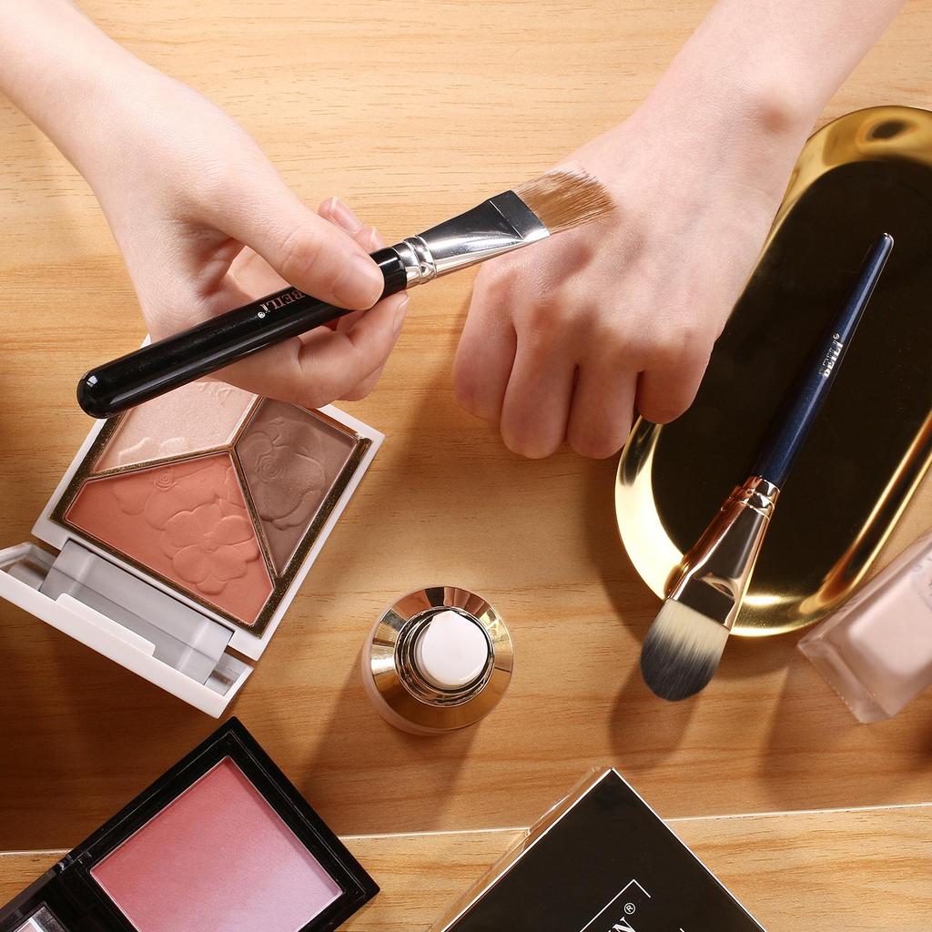 BEILI Sıvı Krem Kozmetik Yüz Kapatıcı Makyaj Fırçaları Karıştırma için Vakıf Makyaj Fırçası Profesyonel