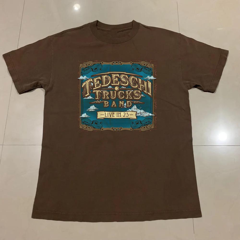 Tedeschi Trucks Band Live in 25 Tour Brown Full Size S-5XL SS451 Unisex T-Shirt XL