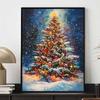5D Christmas Tree Full of Diamond Painting Set, DIY Colorful Round Gemstone Crystal Decoration Painting Crafts and Artworks, Decorative Wall