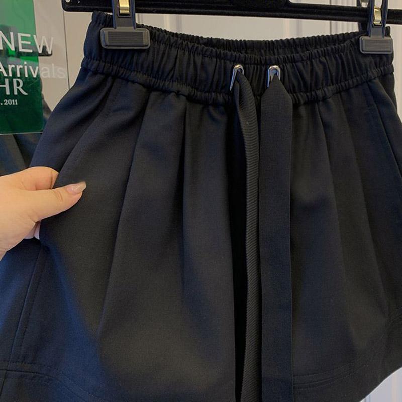 Shorts Pants Women Summer Cotton Vintage Loose Large Size Casual Wide Leg Pants Shorts