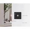 zinc alloy Square indicating sliding door lock, bathroom embedded sliding door, invisible hook lock