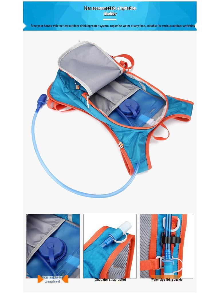 Water-Repellent Outdoor Sports Hydration Backpack for Cycling, Hiking, and Mountaineering