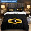 3PCS Wolves Football Club Emblem Printed Soft Bedding Set,Including 1pc Duvet Cover And 2pcs Pillowcases Perfect for Bedroom, Dormitory, Fan Gift