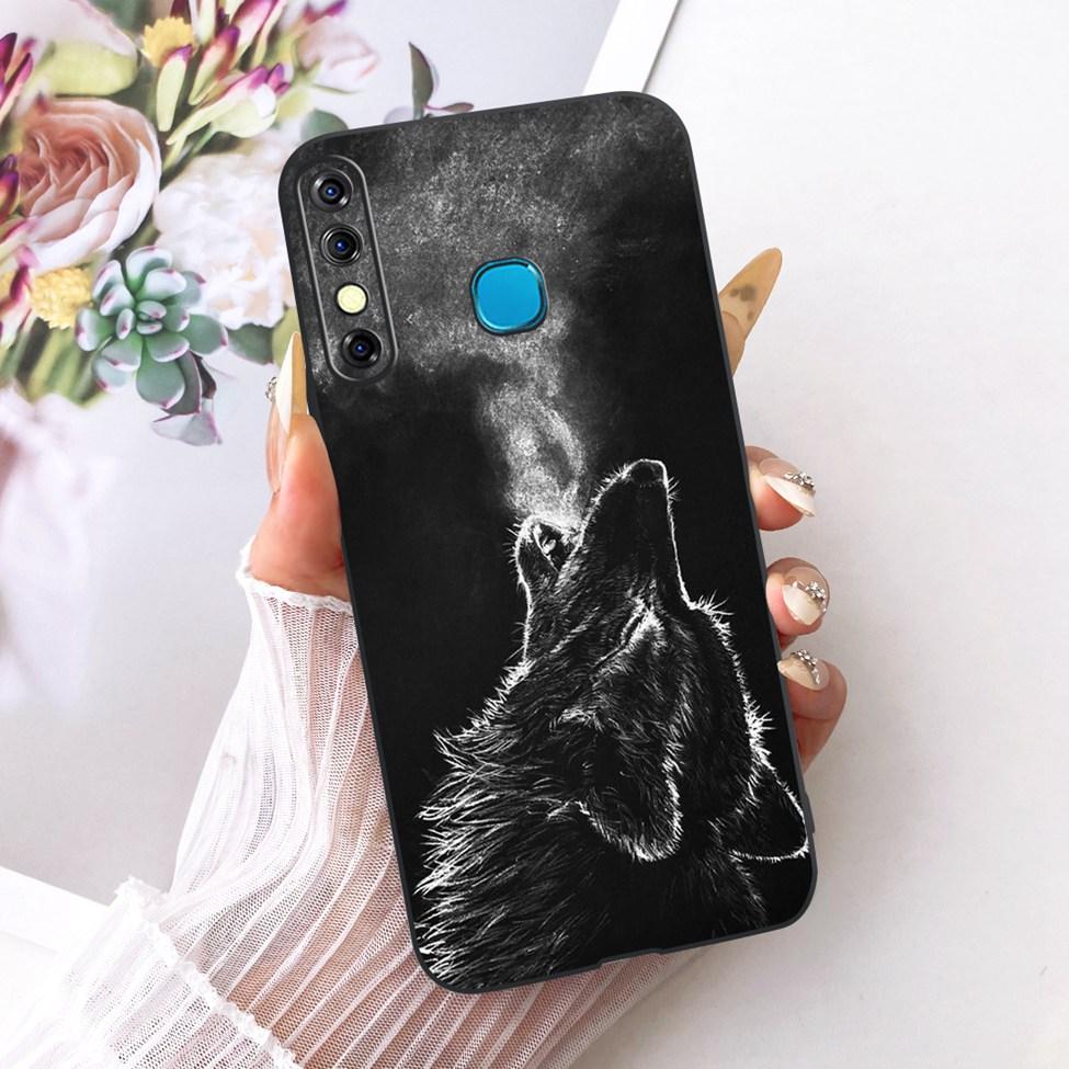 Phone Case For Infinix Hot 8 Cover Cute Cat Luxury Fashion Funny Painted Casing For Infinix X650C X650B X650D