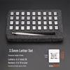 36-Piece Leather Punch & Stamp Tool Set for Letter and Number Carving