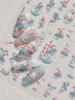 1pcs 5D Nail Art Stickers Soft Relief Lotus Koi Nail Decals Self-Adhesive Flowers Stickers Chinese Nail Art Decorations