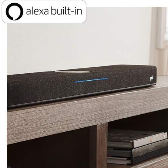 Polk Audio Soundbar REACT mit Amazon Alexa Grau REACT Ein für Menschen zertifiziertes Gerät —