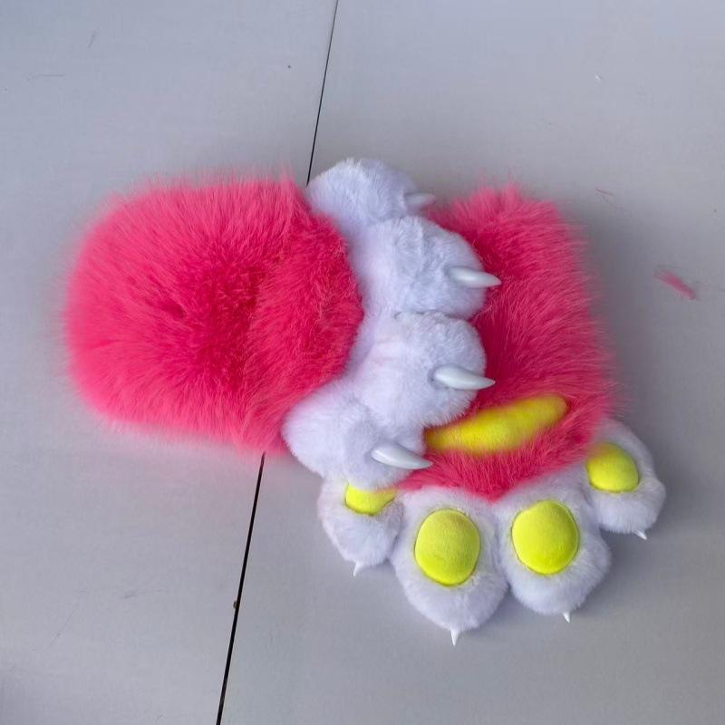 Animal claws, squeaking, furry claws with nails, gloves COS cat claws cute plush finished props