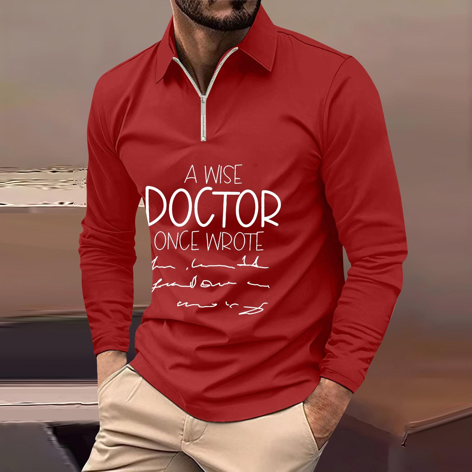 

Мужская футболка с длинными рукавами, модная повседневная футболка соответствующего цвета S красный